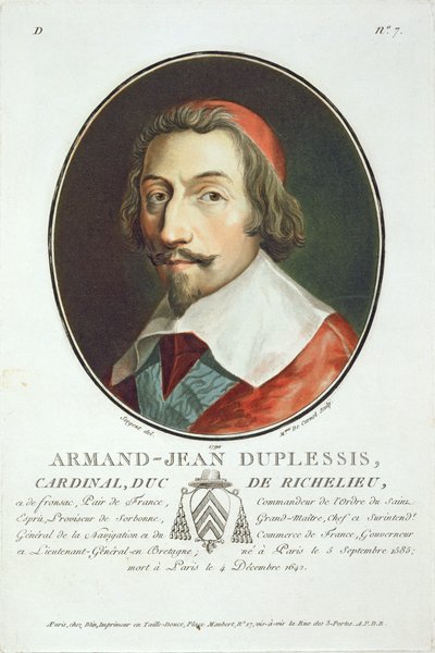 Armand Jean Duplessis, Cardinal, Duc de Richelieu by Antoine Louis Francois Sergent Marceau